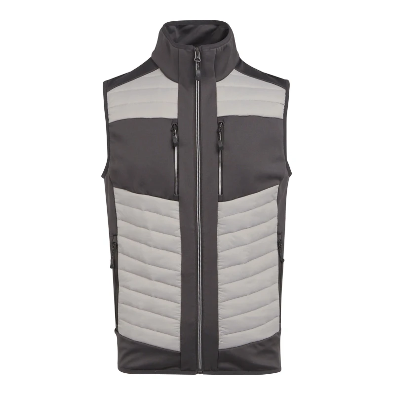Image of Regatta Professional Mens Thermal Hybrid Body Warmer in Dark Grey Size: XS Dark Grey Male XS