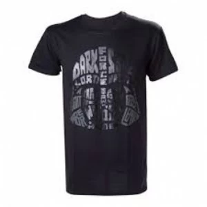 Image of Star Wars Darth Vader Word Play Medium Black T-Shirt