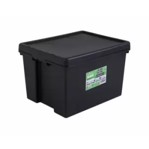 Image of Wham Bam Recycled Storage Boxes 45 Litre Pack of 3, black