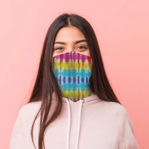 Image of Rainbow Tie Dye Neck Scarf Face Covering