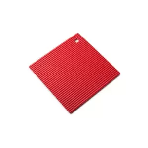 Image of Silicone Heat Resistant 18cm Trivet Mat Red - Zeal