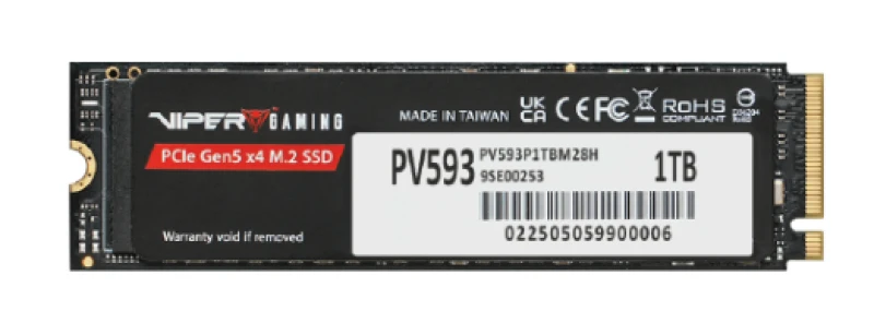 Image of Patriot Memory PV593 PCIe Gen5 x4 M.2 2280 SSD 1TB PCI Express 5.0 NV