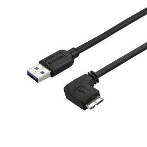 Image of StarTech 6m Slim Micro USB 3.0 Cable Right angle Micro usb