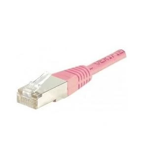 Image of Patch Cord RJ45 CAT.5e F/UTP Pink - 1 M Full Copper