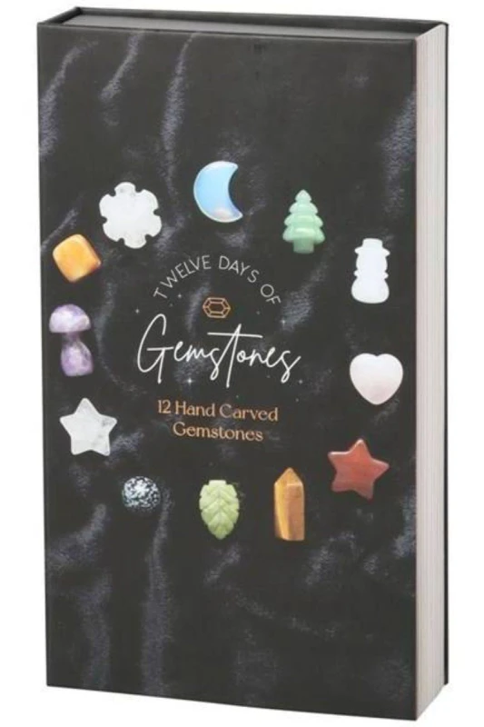 Image of KDMD 12 Days of Christmas Shaped Crystal Advent Calendar in Black Unisex