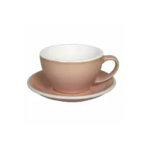 Image of Loveramics - Cafe latte cup & saucer Egg Rose, 300ml