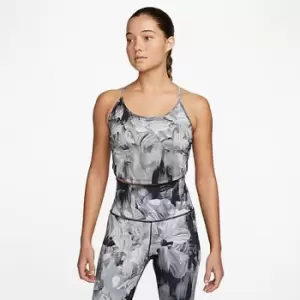 Image of Womens Nike One Dri-FIT All-over Print Cropped Tank Top