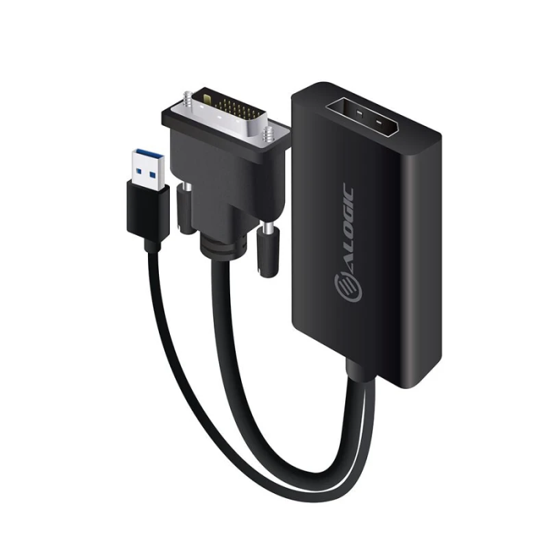 Image of ALOGIC DVI MALE TO DISPLAYPORT FEMALE