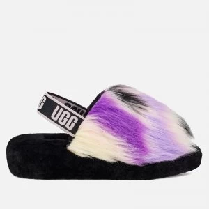 Image of UGG Womens Fluff Yeah Slide Tie Die Slippers - Magnolia - UK 8
