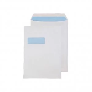 Image of Purley Everyday Pocket Self Seal White Window Envelope, C4 324 x 229mm 100 gsm