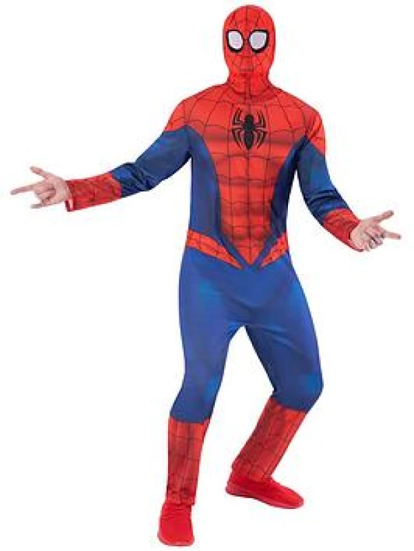 Image of Spiderman Adult Costume One Colour WZH4C Female L,M,S