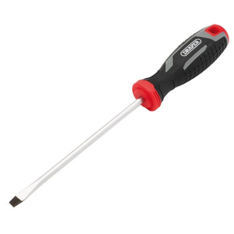 Image of Draper 13390 Slotted Soft Grip Screwdriver, SL6 x 150mm 13390