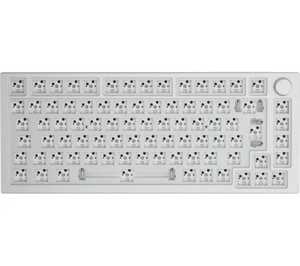 Image of GLORIOUS GMMK PRO Barebones 75% Gaming Keyboard - White 850005352402