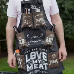 Image of Love My Meat Mens BBQ Apron