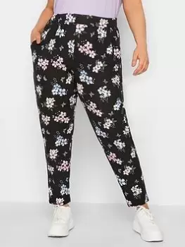 Image of Yours Double Pleat Harem Butterfly - Black, Size 22-24, Women