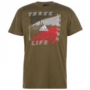 Image of adidas adidas ID Photo T Shirt - RAW KHAKI