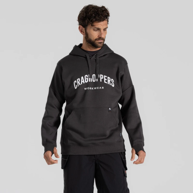 Image of Craghoppers Craghoppers Men 'Oulston' High Reach Hoody in Grey Size: Small Grey S Male 5063019678085