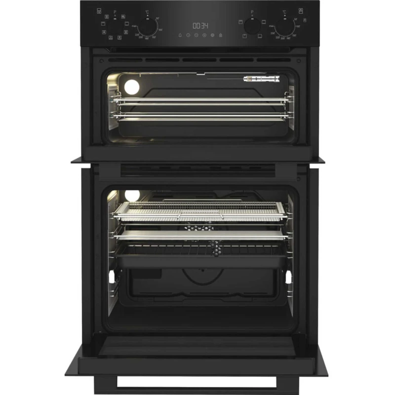 Image of Hotpoint DIH 82G1A B Built In Electric Double Oven - Black - A/A Rated