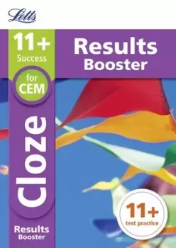 Image of 11+ cloze results booster for the CEM tests by Letts 11+