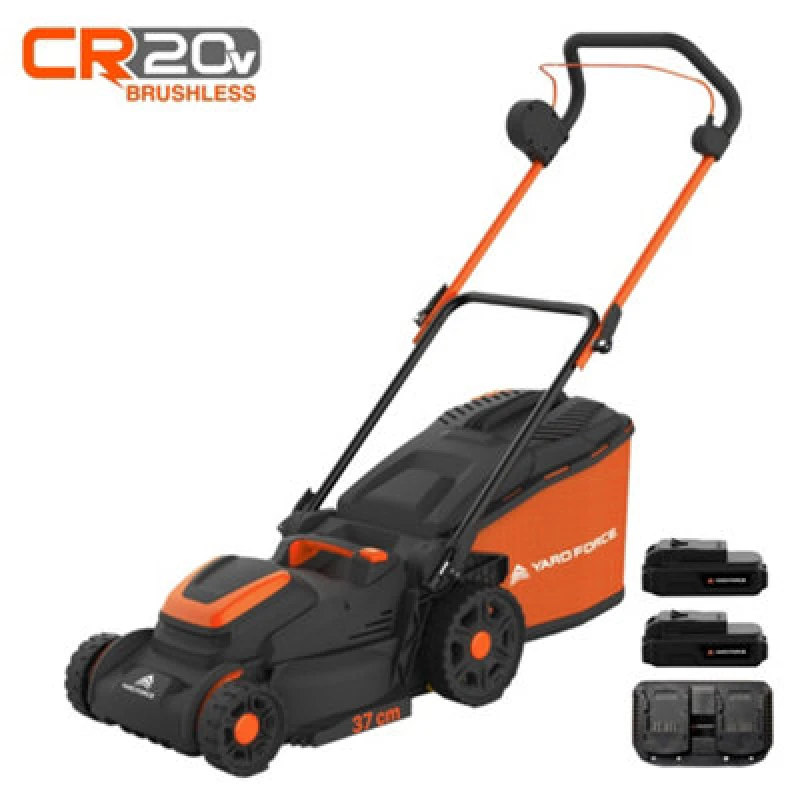 Image of Yard Force LM C37B 40V 4.0Ah (2x20V) Cordless Lawnmower, Orange LM C37B-UK