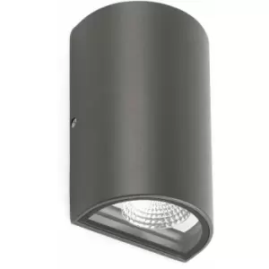 Image of Lace dark gray garden wall lamp