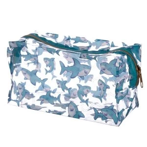Image of Shark Design Handy Clear PVC Wash Bag