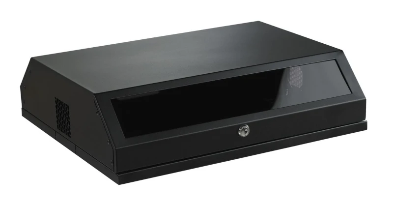 Image of Lanview RWSLMBL rack cabinet 8U Wall mounted rack Black