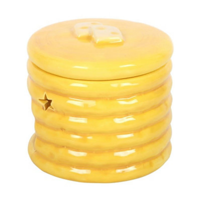 Image of Something Different Something Different Pancake Oil Burner in Yellow Yellow One Size Unisex 5063852075553