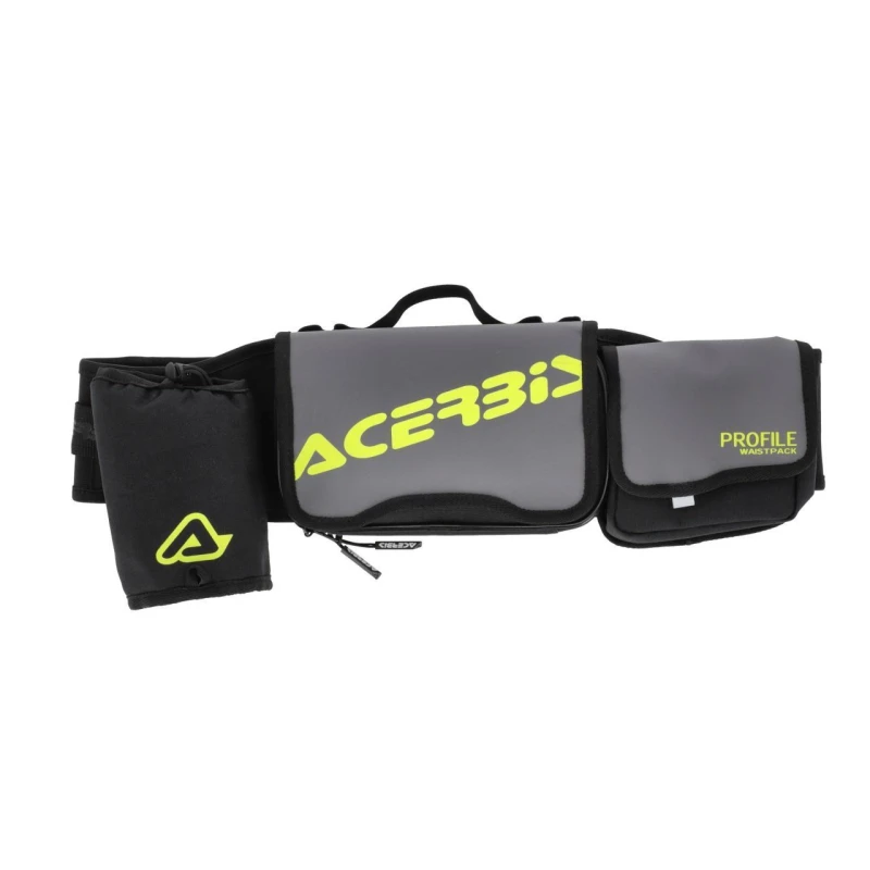 Image of 0026163.319 - Acerbis Profile Logo Waist Pack - Black/Grey 3L Black 0026163.319