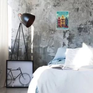 Image of Amsterdam 2 Multicolor Decorative Metal Wall Accessory