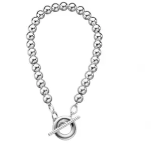 Image of Beginnings Sterling Silver B4004 Multi Bead T Bar 20cm Bracelet