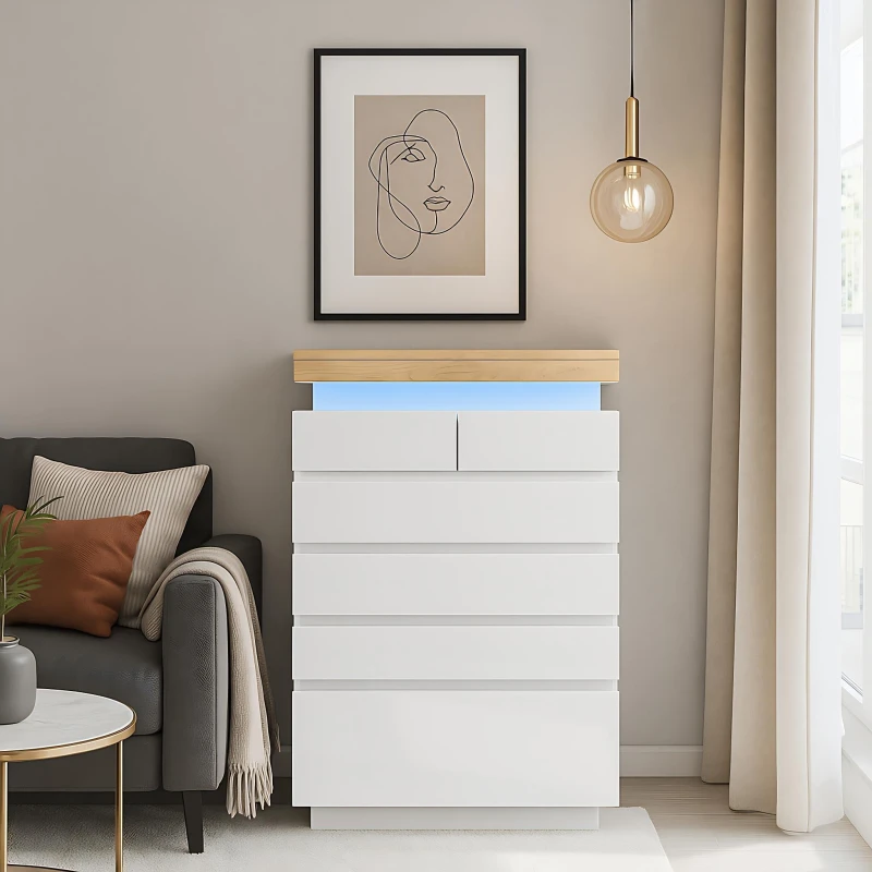 Image of Urban Meuble Modern White Chest of Drawers White unisex One Size