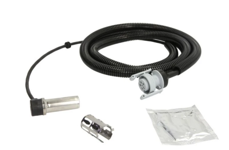 Image of KNORR-BREMSE K144241K50 ABS Sensor Rear Axle Right, with synthetic grease Sensor,wheel speed (412)