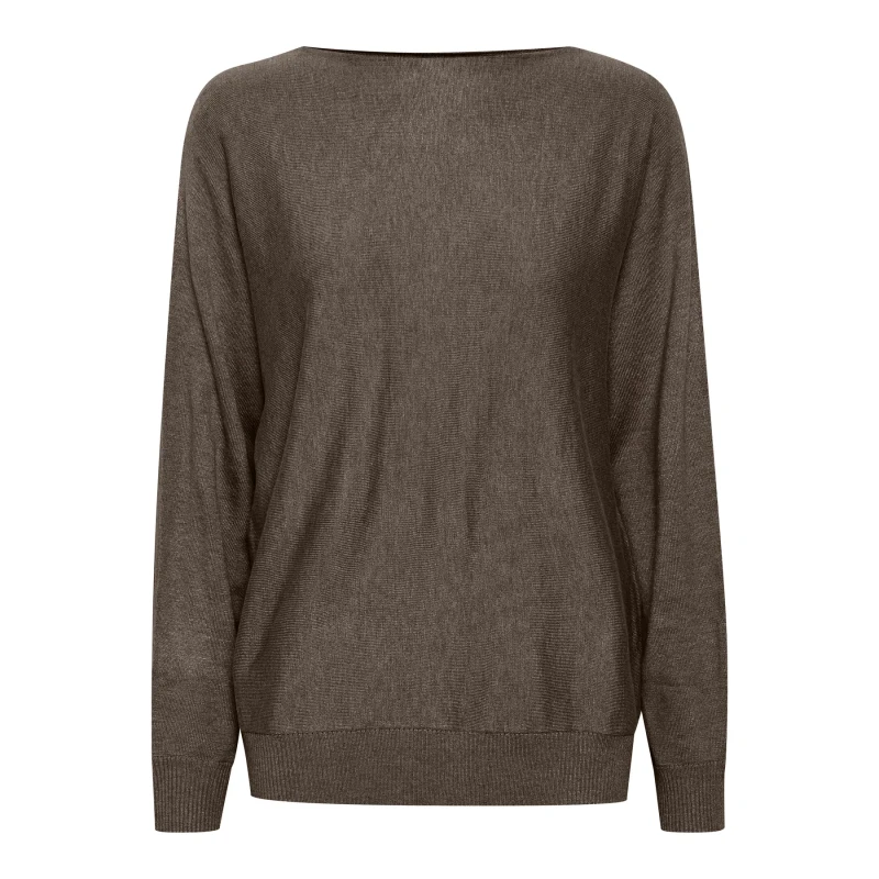 Image of culture Woman sweater CULTURE Annemarie Batwing Marron Female L