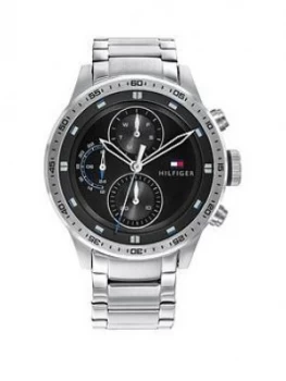 Image of Tommy Hilfiger Tommy Hilifiger Black Multi Dial Stainless Steel Bracelet Watch