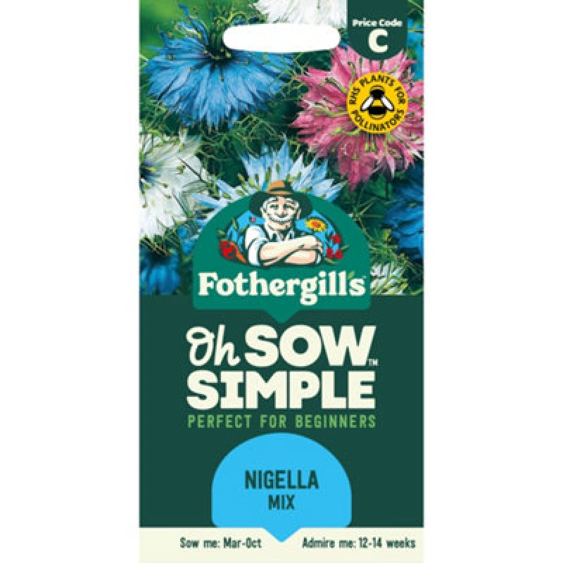 Image of Mr Fothergills Oh Sow Simple Persian Jewels Nigella Flower Seeds