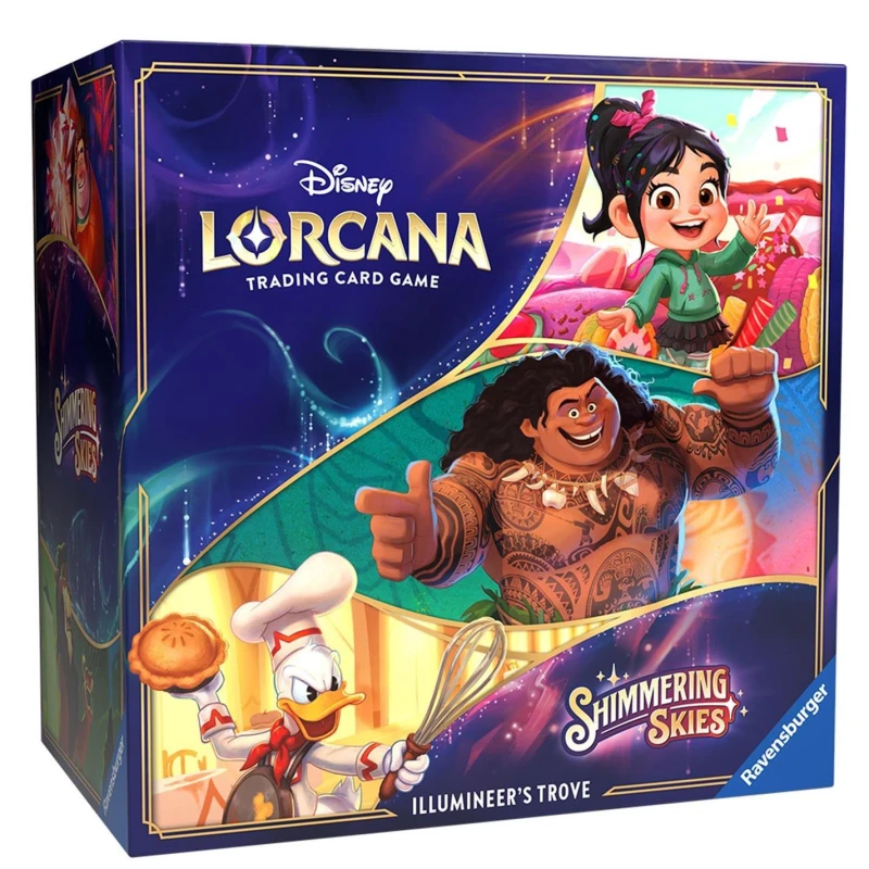 Image of Disney Lorcana Trading Card Game Shimmering Skies Ilumuneer's Trove Set Toys - Games