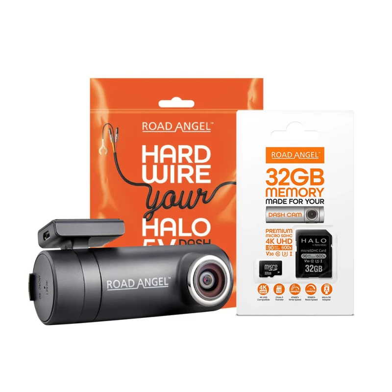 Image of ROAD ANGEL Halo Pro Deluxe Quad HD Dash Cam - Black & Grey, Black 5060047671286