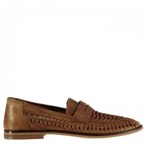 Image of Firetrap Marrone Woven Mens Loafers - Tan