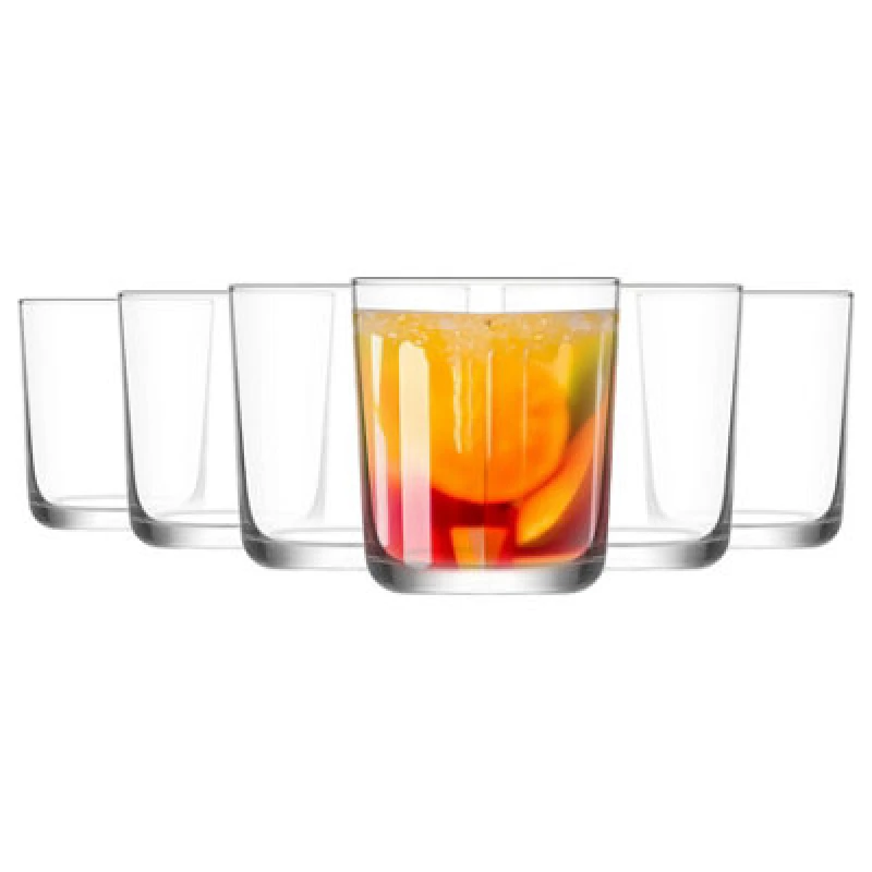 Image of LAV Glassware Lav Assos Whisky Glasses - 360Ml - Pack Of 6