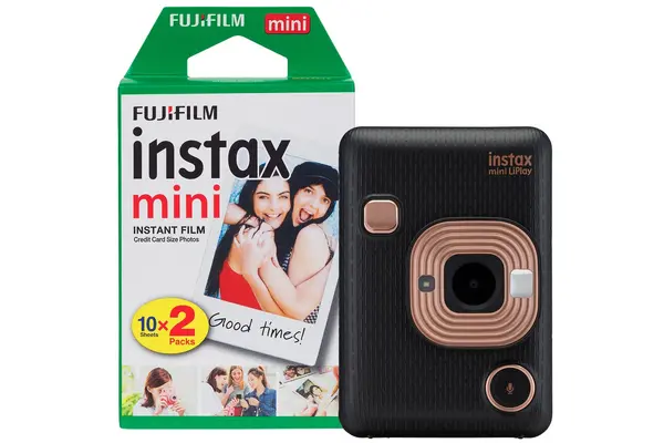 Image of Fujifilm Instax Mini LiPlay Hybrid Instant Camera - Elegant Black (Camera + 20 Shot Pack)