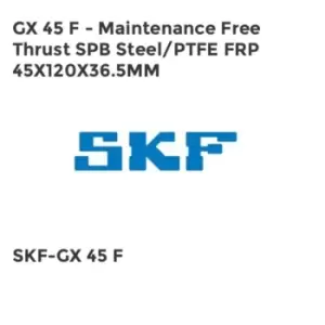 Image of GX 45 F - Maintenance Free Thrust SPB Steel/PTFE FRP 45X120X36.5MM