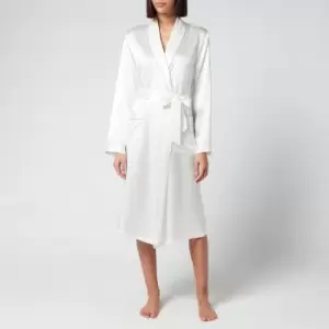 Image of Lunar Silk Robe - Pearl White - L-XL