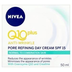 Image of Nivea Q10 Plus Anti-Wrinkle Pore Refining Day Cream 50ml