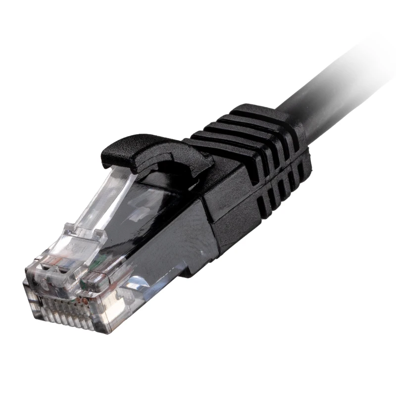 Image of Cablenet CNL 100PK 3M C6 Bk UTP Ls 24AWG SB networking cable Black Cat