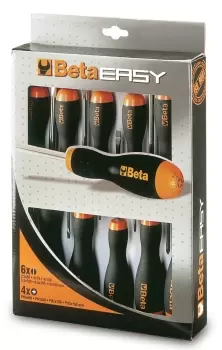 Image of Beta Tools 1263/D7 7pc Beta GRIP Screwdriver Set Slotted (Headless) & Phillips