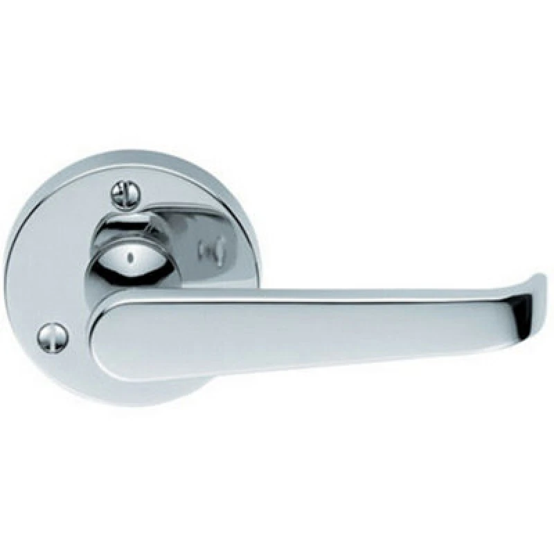 Image of Loops PAIR Victorian Straight Shaped Lever on 59mm Round Rose Polished Chrome Handle Multi