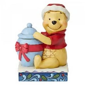 Image of Disney Traditions Holiday Hunny (Winnie the Pooh Christmas Figurine)