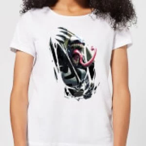 Image of Venom Chest Burst Womens T-Shirt - White - M