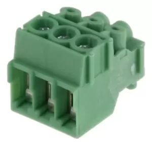 Image of Phoenix Contact Pt 1,5/3-Pvh-3.5 Terminal Block, Pluggable, 3Pos, 16Awg